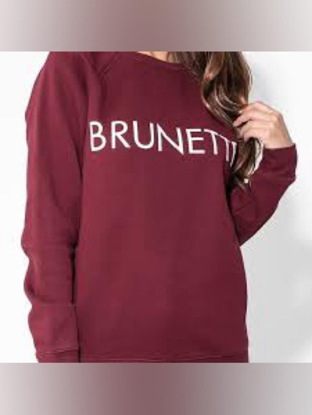 Brunette The Label Burgundy Sweatshirt